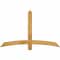 Ekena Millwork Bellingham Rough Sawn Timber Gable Bracket, Western Red Cedar, 60"W x 38"H x 4"D x 4"F, 15/12 Pitch GBW060X38X0404BEL00RWR - alternate 1